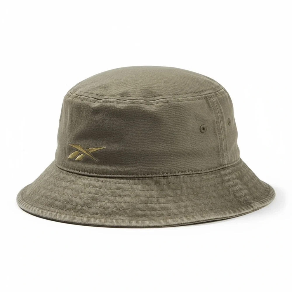 🪖 Vintage Reebok Bucket Hat 🧟‍♂️ Olive Green‎ M Streetwear Drip